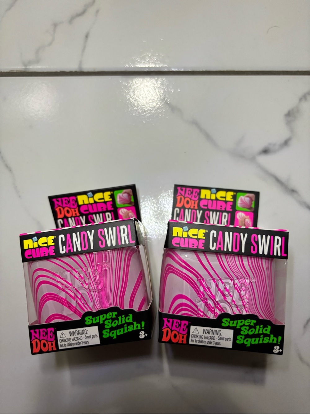 Needoh Candy Swirl Nice Cube Squish